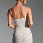 Embellished Bodycon Mini Dress in White - Image 2