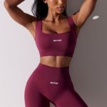 High Waist Super Sculpt Biker Shorts in Plum