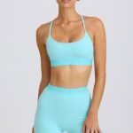 Soft Active Mini Shorts in Aqua