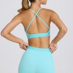 Soft Active Mini Shorts in Aqua - Image 2