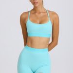 Soft Active Mini Shorts in Aqua - Image 6