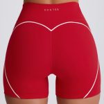 Soft Active Mini Shorts in Hot Red - Image 4