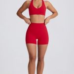 Soft Active Mini Shorts in Hot Red - Image 6