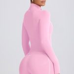 Soft Active Zip-Up Jacket in Baby Pink - Image 7