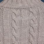 Cable-Knit Cropped Cardigan in Grey Marl - Image 5