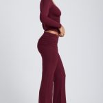 Tencel? Modal Ruched Long-Sleeve Top in Plum - Image 9