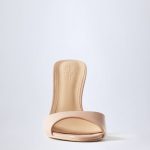 Almond-Toe Heeled Mules in Patent Pink - Image 4