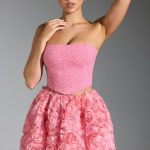 Embellished Corset Top in Pink - Image 4