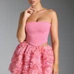 Embellished Corset Top in Pink - Image 5