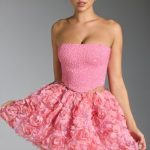 Embellished Corset Top in Pink - Image 8
