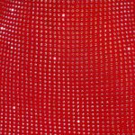 Embellished High Neck Cowl Back Mini Dress in Fire Red - Image 4