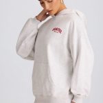 Oversized Hoodie in Grey Marl - Image 3