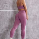 High Waist Seamless Leggings in Mauve - Image 6