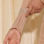 Embellished Mid-Rise A-Line Mini Skirt in Almond - Image 8