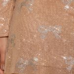 Embellished Mid-Rise A-Line Mini Skirt in Almond - Image 10