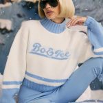 Cropped Chunky-Knit Turtleneck Jumper in Ice Blue - Image 9