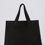 Oversized Canvas Tote Bag in Black - Image 2