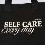 Oversized Canvas Tote Bag in Black - Image 4