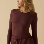 Soft Active Long Sleeve Top in Mahogany - Image 5