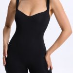 Sweetheart-Neck Unitard in Black - Image 4