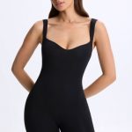 Sweetheart-Neck Unitard in Black - Image 5