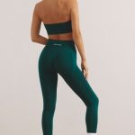 High Waist Define Luxe Leggings in Jade Green - Image 2