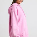 Oversized Hoodie in Bubblegum Pink - Image 3