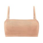 Soft Mesh Bandeau Bra in Warm Peach - Image 2