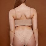 Soft Mesh Bandeau Bra in Warm Peach - Image 3
