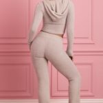 Fluffy Knit Wide-Leg Trousers in Cloud Grey - Image 5