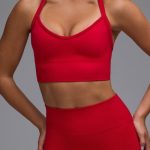 Define Luxe Multiway Sports Bra in Cherry Red - Image 4