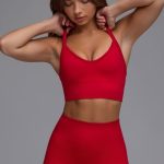 Define Luxe Multiway Sports Bra in Cherry Red - Image 7