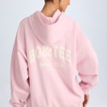 Oversized Hoodie in Soft Pink - Image 2