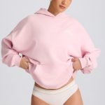 Oversized Hoodie in Soft Pink - Image 7