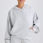 Graphic-Print Hoodie in Pacific Grey - Image 2