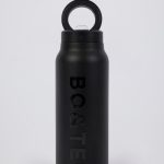 Magnetic Thermos-Insulated Stainless Steel Water Bottle in Black
