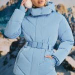 Oversized Quilted Hooded Ski Jacket in Ice Blue - Image 7