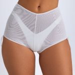 Sheer Ruched Mini Shorts in White - Image 3