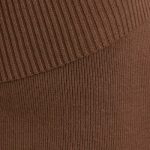 Chunky Knit Kick Flare Trousers in Espresso - Image 4