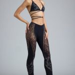 Petite Embellished Mid-Rise Flared Trousers in Black - Image 7
