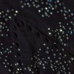 Petite Embellished Mid-Rise Flared Trousers in Black - Image 11
