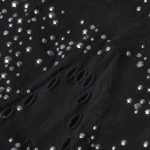 Petite Embellished Mid-Rise Flared Trousers in Black - Image 13
