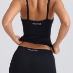 Super Sculpt Seamless Mid-Rise Mini Shorts in Black