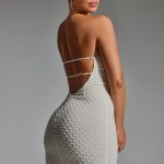Embellished Ruffled Cowl-Neck Bandeau Mini Dress in White - Image 6