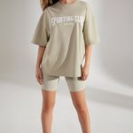 Oversized Short Sleeve T-Shirt in Limestone - Image 7