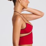 Contrast Binding Cami Top in Fire Red - Image 3