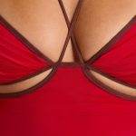 Contrast Binding Cami Top in Fire Red - Image 4