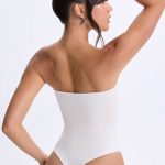 Bandeau Bodysuit in White - Image 2