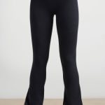 High-Waist Kick Flare Trousers in Black - Image 4