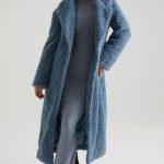 Long Shearling Coat in Blue - Image 6